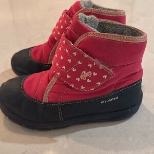 See Kai Run Insulated Little Girl Velcro Boots Size 11